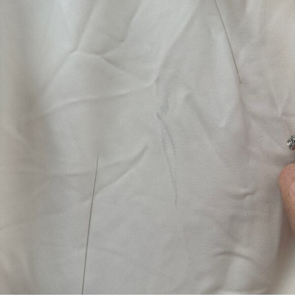 RTR Marina Moscone Collective Cream Long Wrap Vest Coat Sz M - Picture 9 of 16